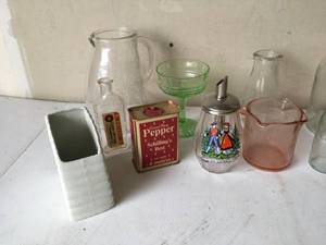 lot 237 image: Lot of Collectible Glass Kitchen Items