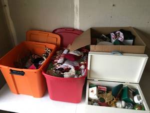 lot 245 image: Four Boxes Full of Holiday Decor And Items