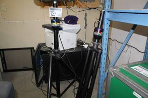 lot 127 image: Lot of (2) Ultimate Support Telelock Stereo Speaker Stands