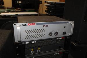 lot 167 image: Gem Sound Rack-Mount Stereo Amplifier XP-550