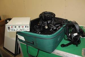 lot 177 image: Clear-Com 2-Channel Main Station, Wired Icon 2-Station with Carry Case, Wired Headphones,