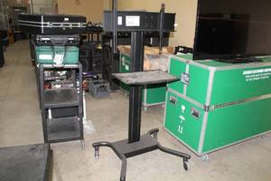 lot 134 image: Rolling Computer Monitor Stand with Mounts