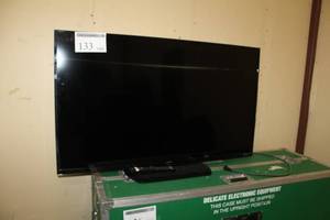 lot 133 image: Sharp Aquos 50in. Flat Screen TV, Remote Control
