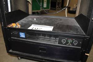 lot 197 image: QSC Rack-Mount Direct 70V 4-Channel Stereo Amplifier CX302V