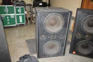 lot 92 image: JBL Dual 18in. Subwoofer Professional Series SR Series II Stereo Speaker SR4719A