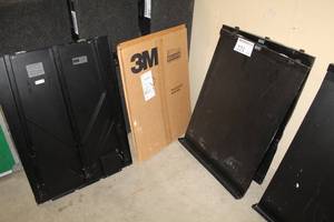 lot 221 image: Lot of (3) Draper Easel Stands DR450 with 2-Packs of 3M Easel Pad Paper