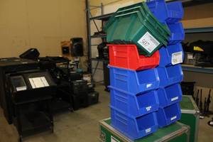lot 507 image: Lot of (7) Plastic Storage Bins