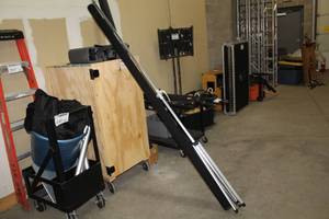 lot 297 image: Projector Screen 8ft. Tripod