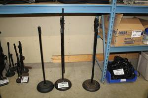 lot 460 image: Lot of (3) Microphone Stands