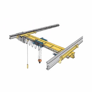 lot 1 image: A.C.C.O. Louden 5-Ton Single-Girder Under-Running Motorized Bridge Crane System