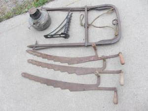 lot 149 image: Hay Harpoon, Corn Knives, Harness Hook