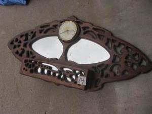 lot 145 image: Mirrored Clock Shelf