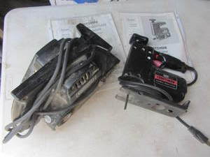 lot 143 image: Belt Sander, Scroller Saw