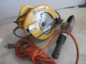 lot 37 image: Rockwell Saw, Trouble Light