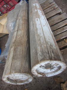 lot 198 image: Primitive Wooden Porch Colums