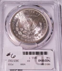lot 6 image: 1883-O Morgan Silver Dollar