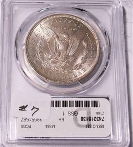 lot 7 image: 1883-O Morgan Silver Dollar