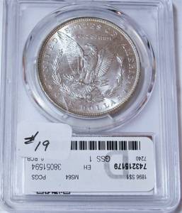 lot 19 image: 1896 Morgan Silver Dollar