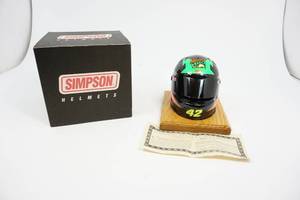 lot 93 image: Collectible Simpson Cup Mini #42 Racing Helmet