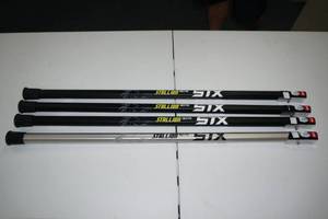 lot 11 image: (4) STX Stallion 9075 Lacrosse Handles