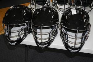 lot 54 image: (3) Cascade CS-R Lacrosse Helmets