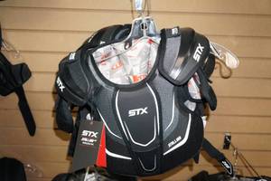 lot 114 image: 3 STX Stallion 200 Shoulder Pads