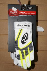 lot 241 image: Rawlings Batting Gloves