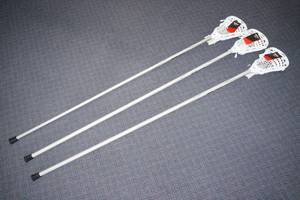lot 18 image: (3) STX X10u Lacrosse Sticks