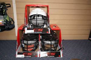 lot 59 image: (3) Cascade CS Lacrosse Helmets
