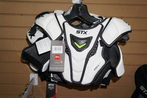 lot 122 image: 4 STX Cell IV Shoulder Pads