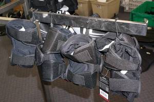 lot 143 image: 4 Sets Under Armour Strategy Youth Arm Pads