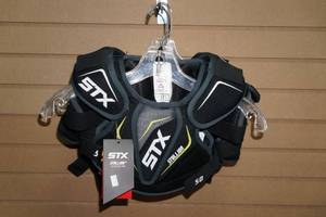 lot 154 image: 5 STX Stallion 50 Youth Shoulder Pads