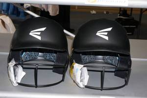 lot 306 image: 2 Easton Batting Helmets with Cages