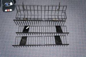 lot 535 image: (4) Black Slatwall Shelves