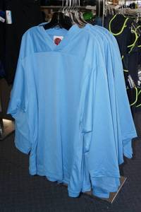 lot 513 image: Blue Blank Hockey Jerseys