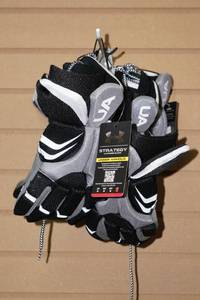 lot 157 image: 3 Sets Under Armour Strategy Youth Gloves