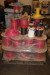 lot 43 image: Spools of Coated Wire