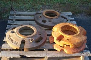 lot 100 image: Allis Chalmers Wheel Weights