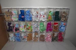 lot 222 image: Beanie Babies Bears with Cases