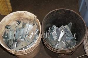 lot 321 image: 2 Buckets of Hinges
