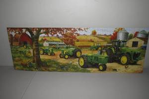 lot 396 image: Large John Deere Puzzle - Glued