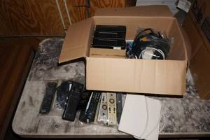 lot 412 image: Satellite Boxes, Assortment of Remotes