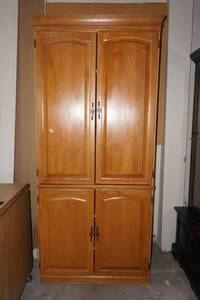 lot 440 image: Wood Wardrobe