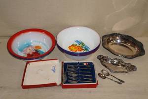 Serving Pieces and Plated Silverware