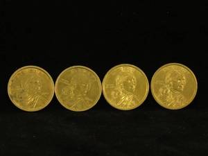 (4) Sacagawea Dollar Coins