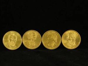 (4) 2011-D Presidential Dollar Coins