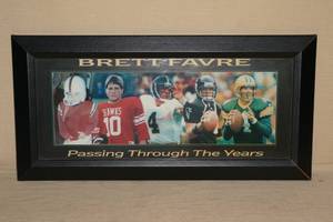 Framed Brett Favre Photo
