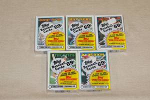 5 Packs Unopened Topps Baseball Cards