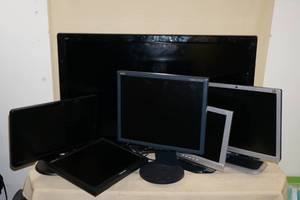 42 Panasonic TV, 5 Monitors