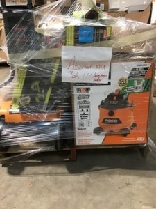 lot 48 image: RIGID & RYOBI ASSORTED MIX PALLET OF TOOLS CUSTOMER RETURNS
